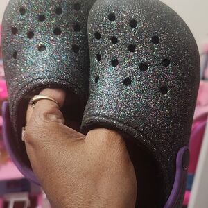 CROCS Black Textured Soles 11c